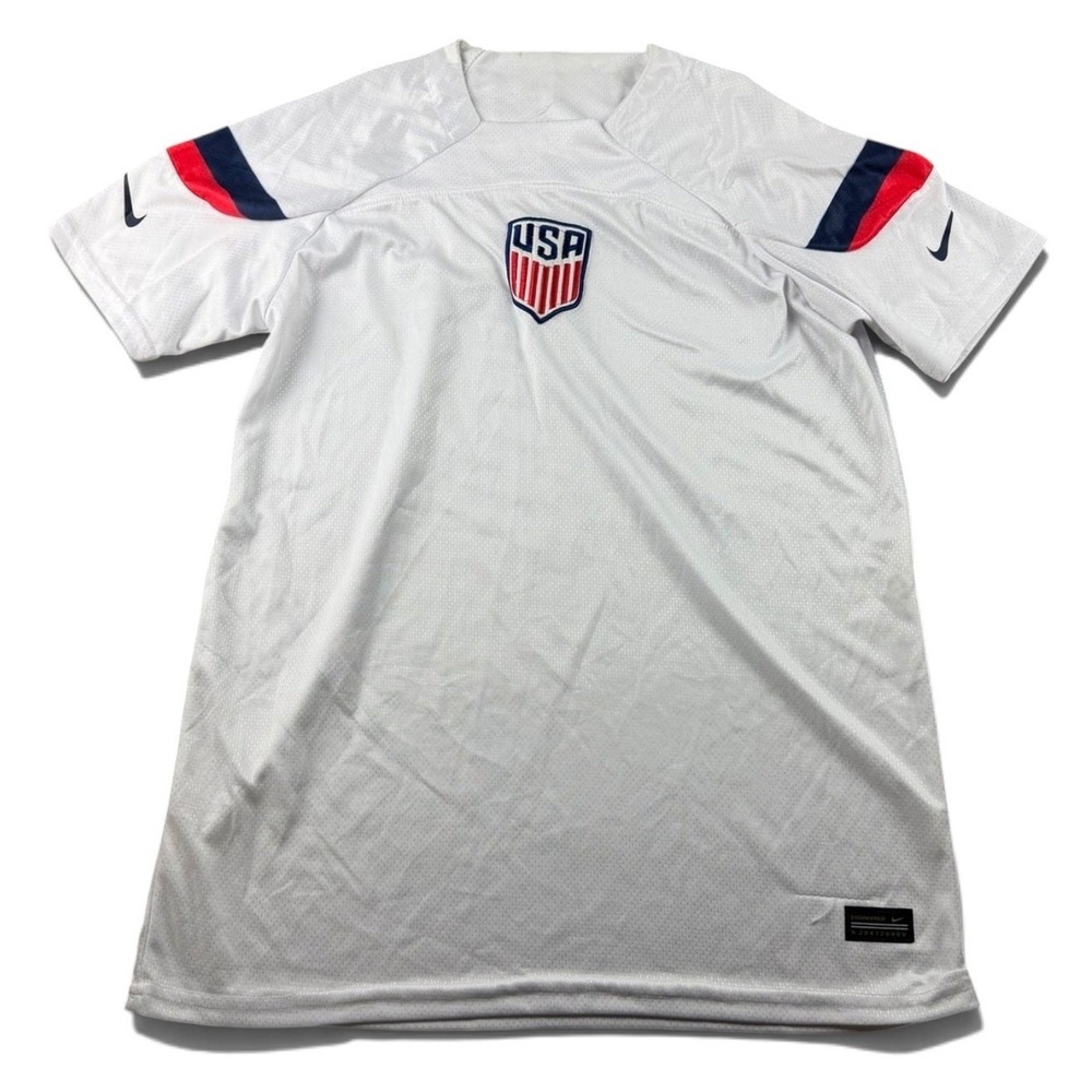 Nike USA 2022 Stadium Home Jersey Men L White Soccer Dri-FIT DN0706-101 USMNT